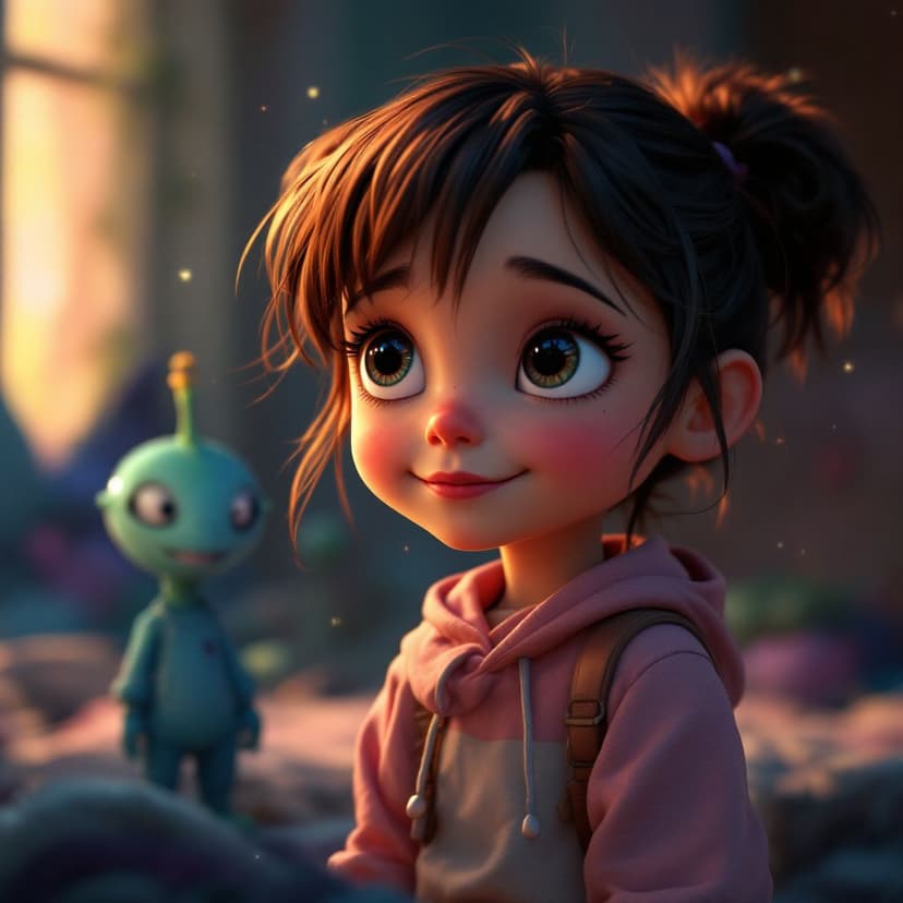 Scarlett's Alien Planet: Exploring a new world with alien friends story preview