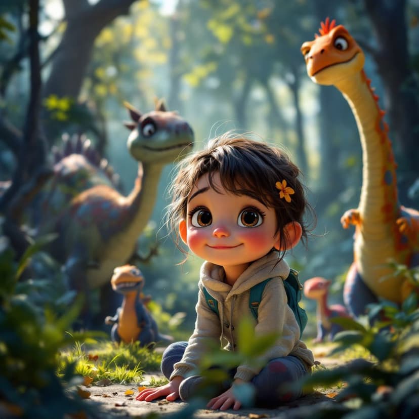 Evelyn's Dinosaur World: Exploring a world of dinosaurs and prehistoric creatures story preview