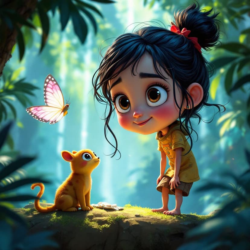 Aria's Jungle Adventure: Leading a wildlife rescue mission story preview