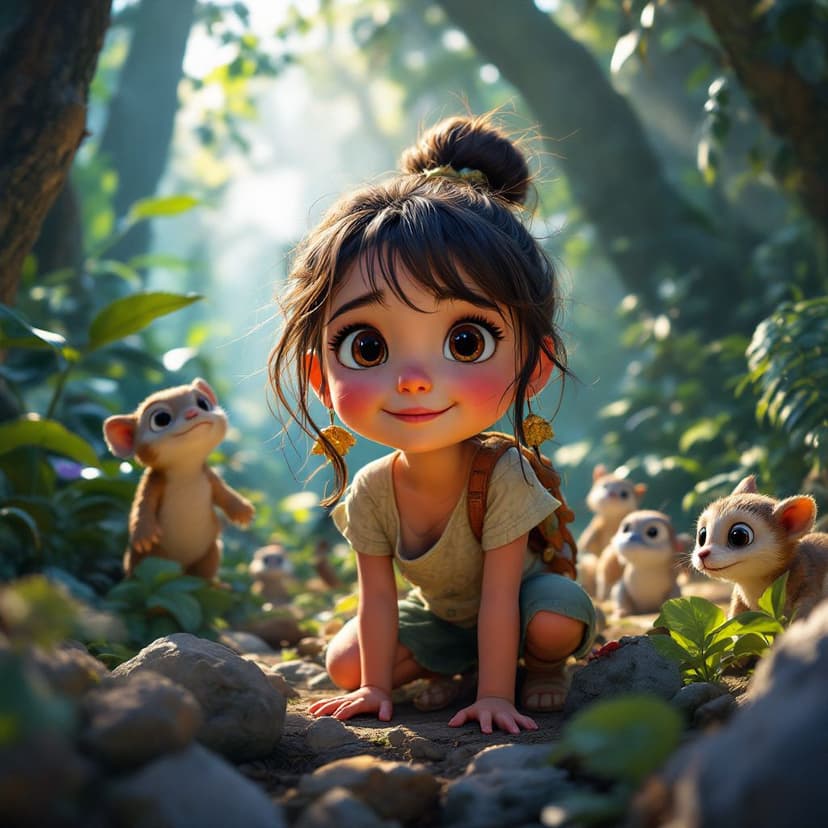 Elizabeth's Jungle Adventure: Leading a wildlife rescue mission story preview