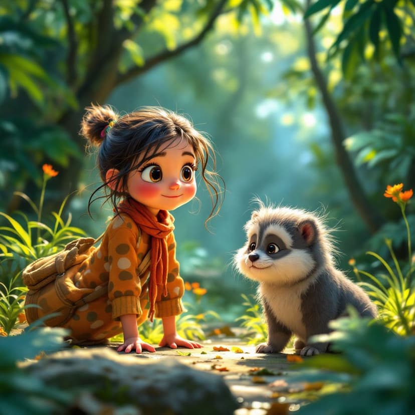 Nora's Jungle Adventure: Leading a wildlife rescue mission story preview