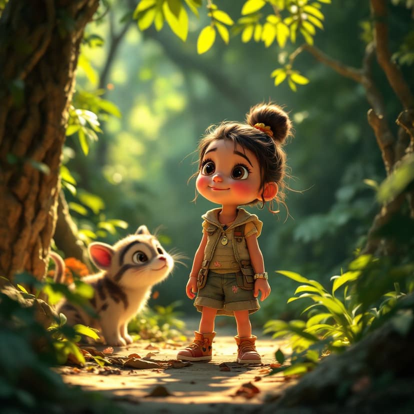 Olivia's Jungle Adventure: Leading a wildlife rescue mission story preview