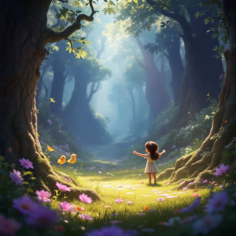 Nora's Magical Forest: Exploring a world of enchanted creatures story preview