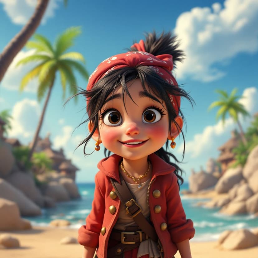 Amelia's Pirate Island: Sailing the seas looking for magical treasure story preview
