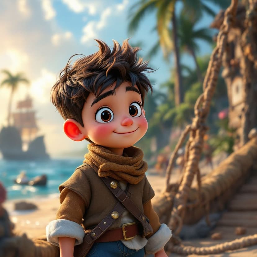 Benjamin's Pirate Island: Sailing the seas looking for magical treasure story preview