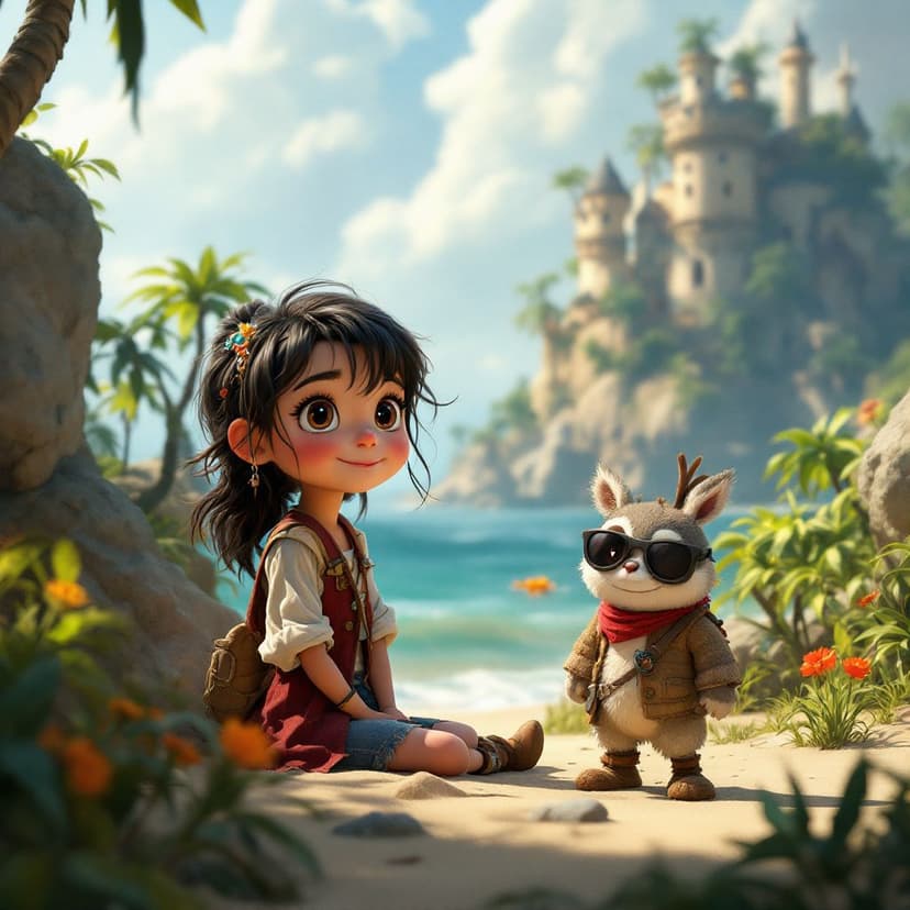 Charlotte's Pirate Island: Sailing the seas looking for magical treasure story preview