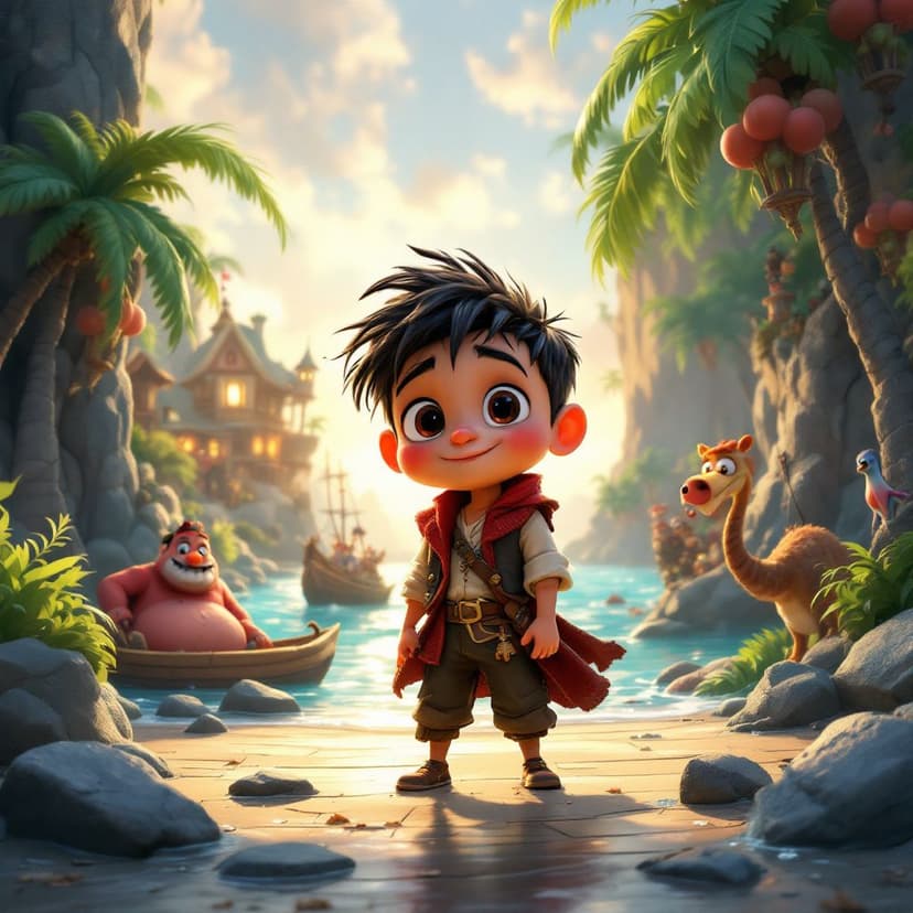 Elijah's Pirate Island: Sailing the seas looking for magical treasure story preview