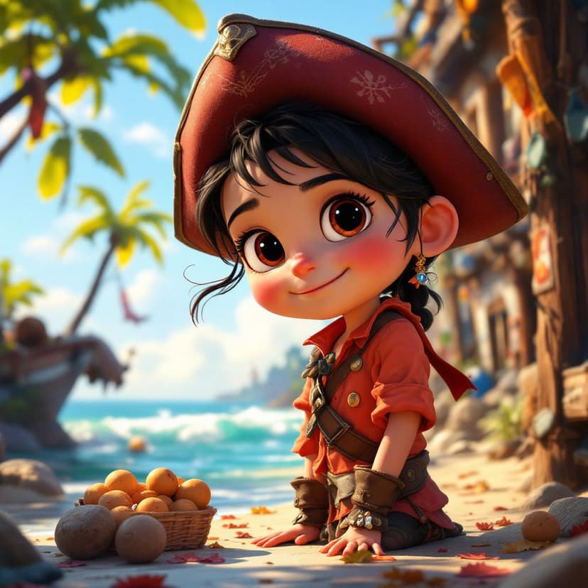 Emma's Pirate Island: Sailing the seas looking for magical treasure story preview