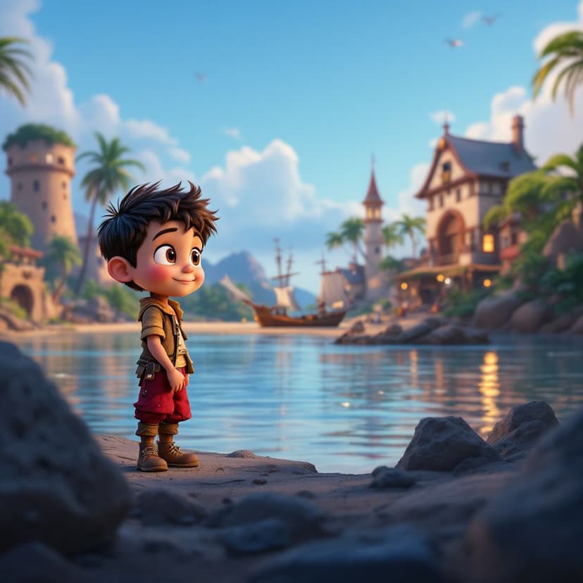 Ezra's Pirate Island: Sailing the seas looking for magical treasure story preview