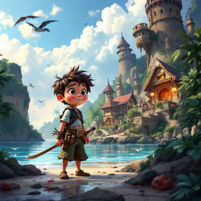 Harper's Pirate Island: Sailing the seas looking for magical treasure story preview