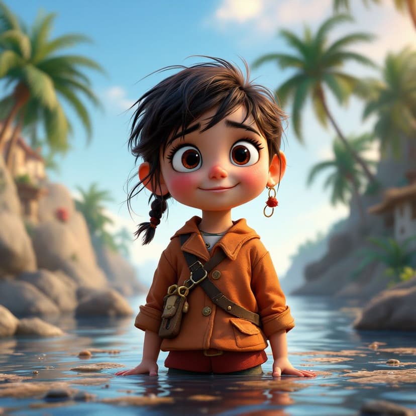 Hazel's Pirate Island: Sailing the seas looking for magical treasure story preview