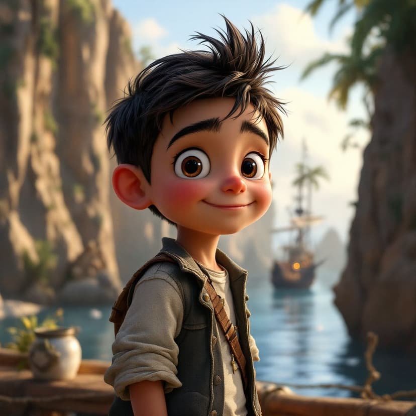 James's Pirate Island: Sailing the seas looking for magical treasure story preview