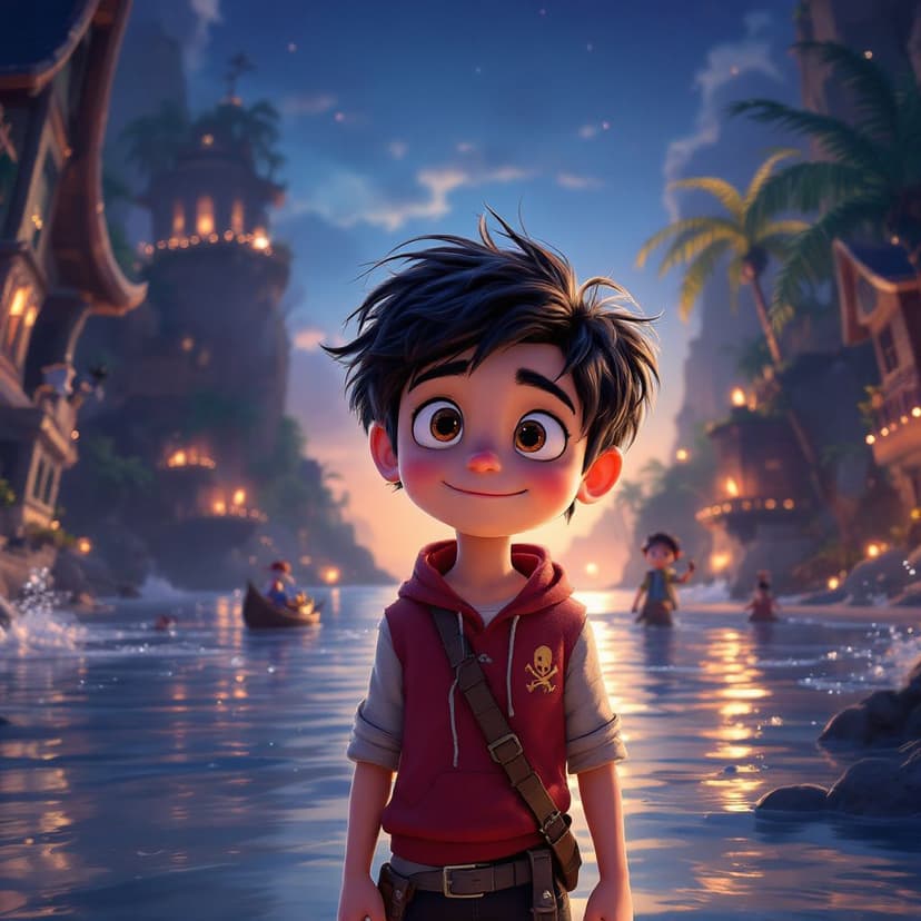 Liam's Pirate Island: Sailing the seas looking for magical treasure story preview