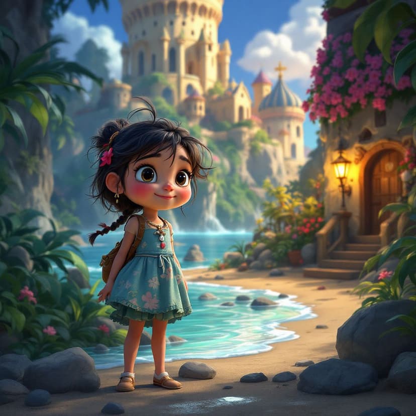 Lily's Pirate Island: Sailing the seas looking for magical treasure story preview
