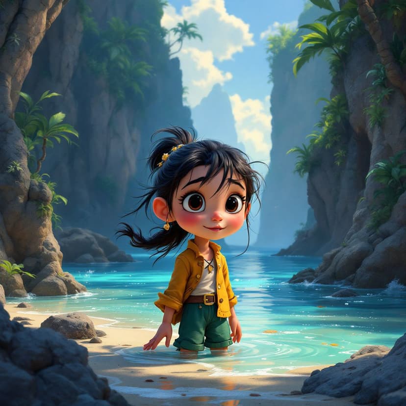 Luna's Pirate Island: Sailing the seas looking for magical treasure story preview