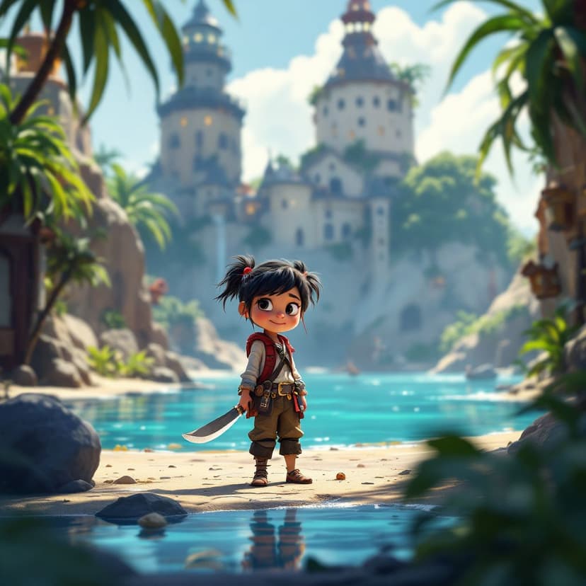 Nora's Pirate Island: Sailing the seas looking for magical treasure story preview