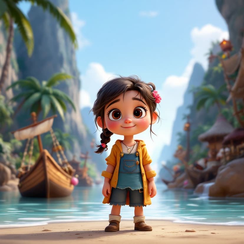 Olivia's Pirate Island: Sailing the seas looking for magical treasure story preview