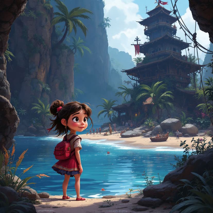 Scarlett's Pirate Island: Sailing the seas looking for magical treasure story preview