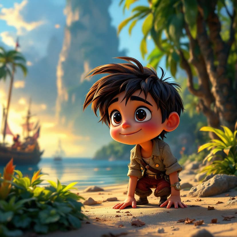 Sebastian's Pirate Island: Sailing the seas looking for magical treasure story preview