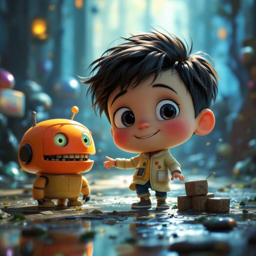 Leo's Robot World: Creating a helpful robot companion story preview