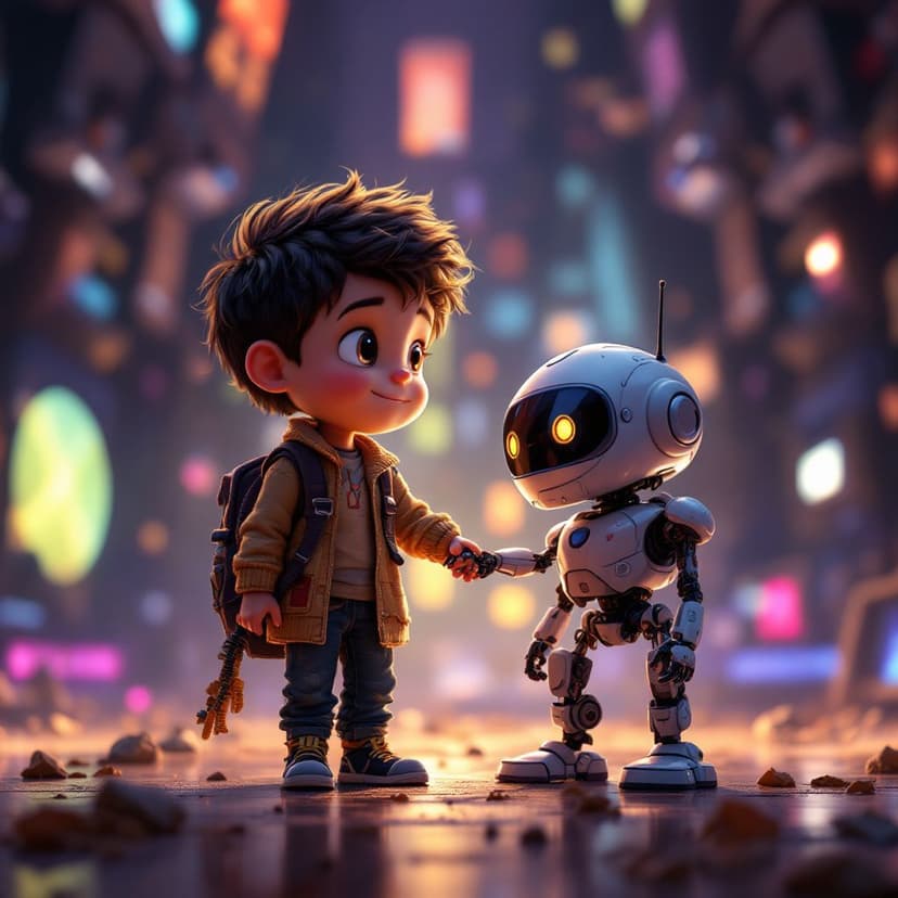 Levi's Robot World: Creating a helpful robot companion story preview