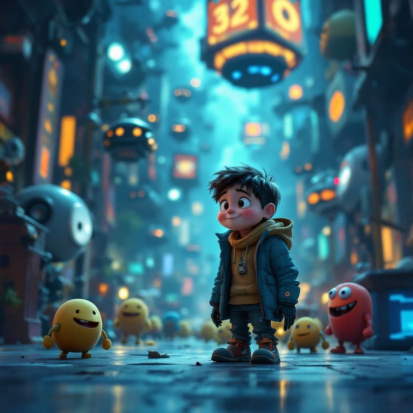 Luca's Robot World: Creating a helpful robot companion story preview