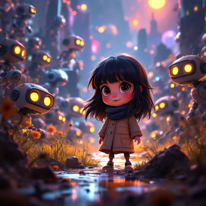 Luna's Robot World: Creating a helpful robot companion story preview