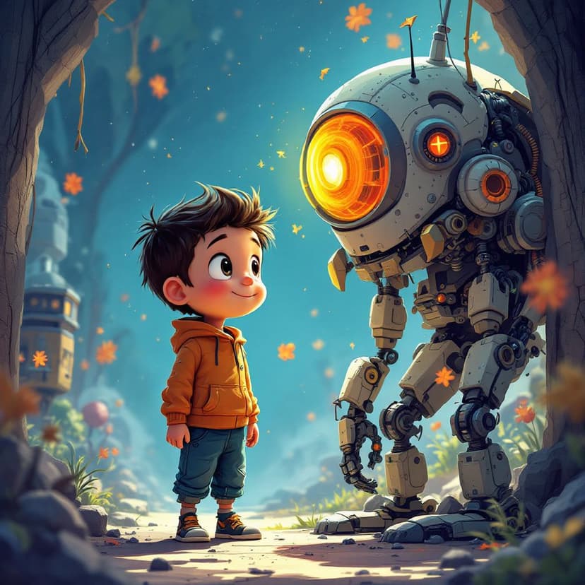Samuel's Robot World: Creating a helpful robot companion story preview