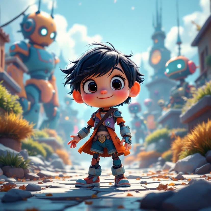Sofia's Robot World: Creating a helpful robot companion story preview