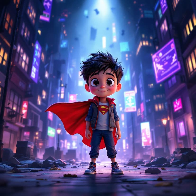 Asher's Superhero Academy: Learning to use special powers to help others story preview
