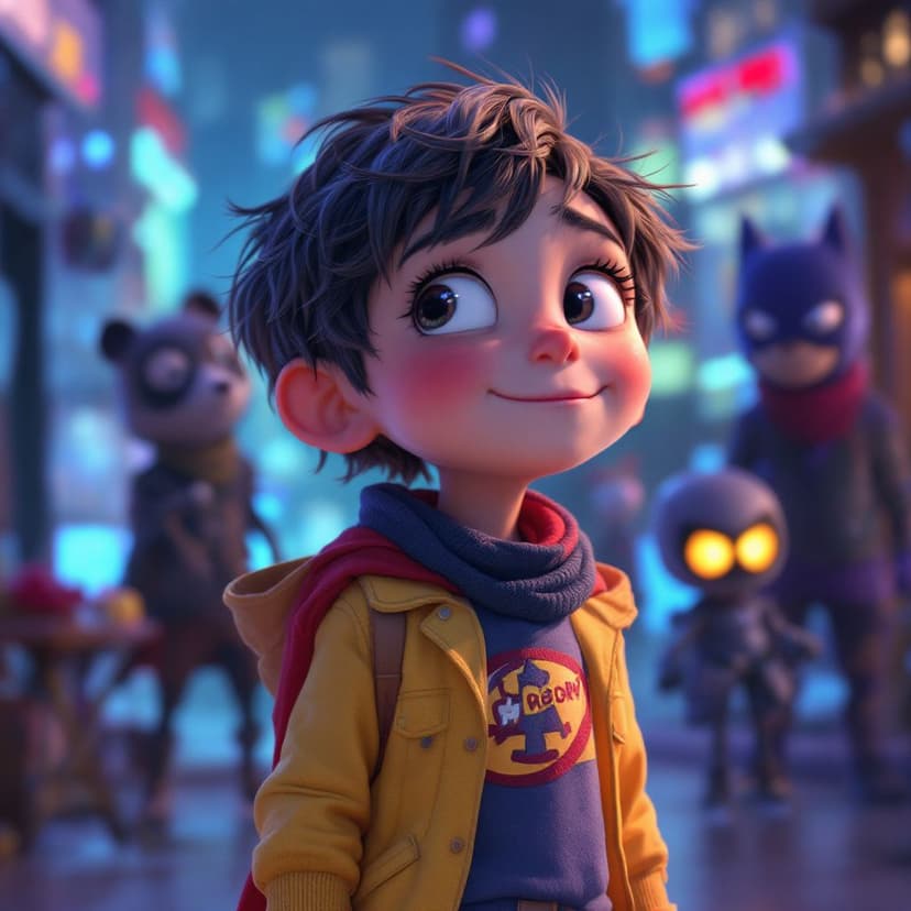 Ava's Superhero Academy: Learning to use special powers to help others story preview