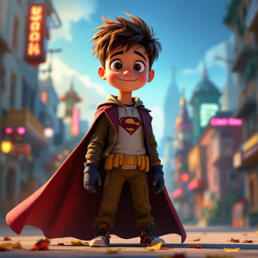 Benjamin's Superhero Academy: Learning to use special powers to help others story preview