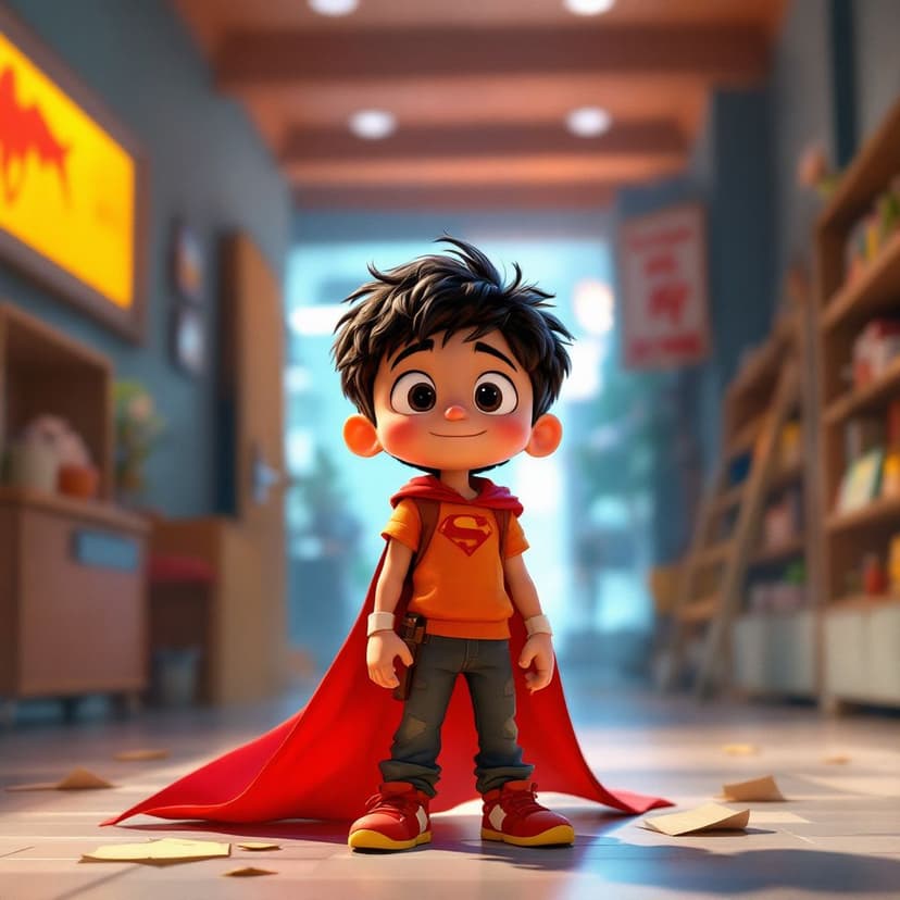 Daniel's Superhero Academy: Learning to use special powers to help others story preview