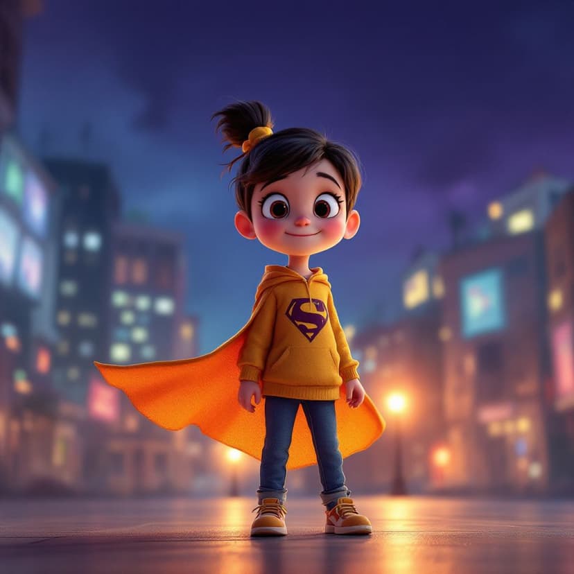 Emma's Superhero Academy: Learning to use special powers to help others story preview