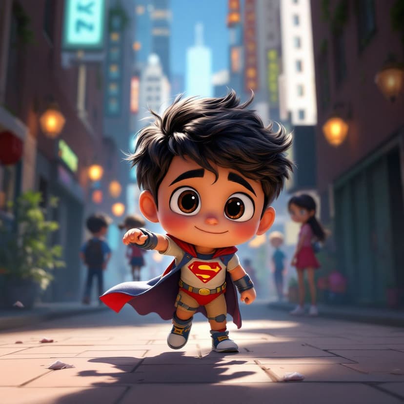 Mateo's Superhero Academy: Learning to use special powers to help others story preview