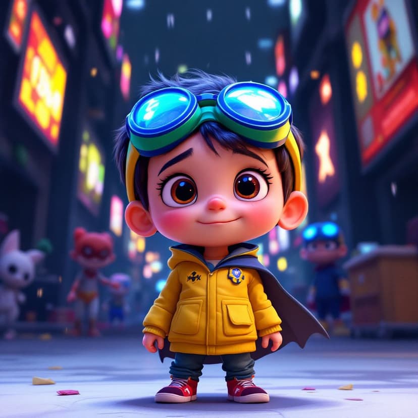 Mia's Superhero Academy: Learning to use special powers to help others story preview