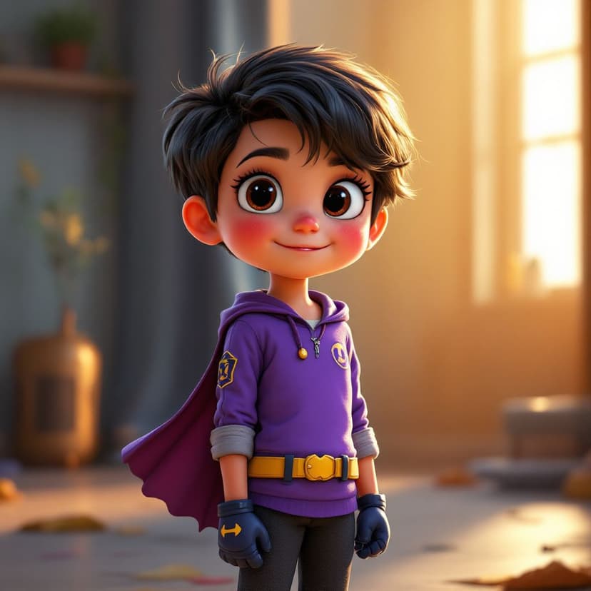Violet's Superhero Academy: Learning to use special powers to help others story preview