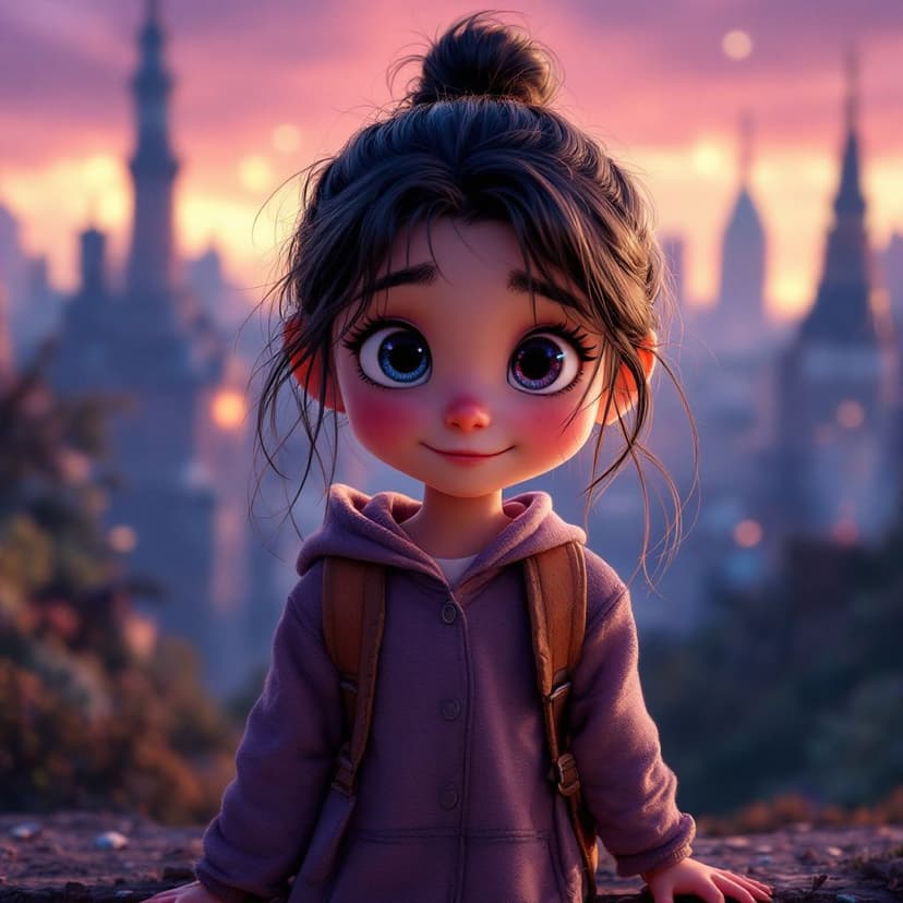 Violet's Time Travel: Visiting historical events and meeting famous people story preview