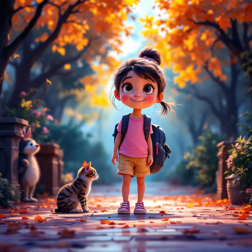 Olivia's First Day of School: Making New Friends story preview