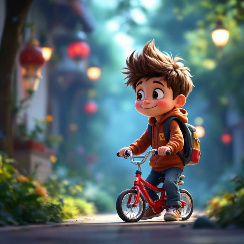 Liam's Learning to Ride a Bike: A Brave Journey story preview
