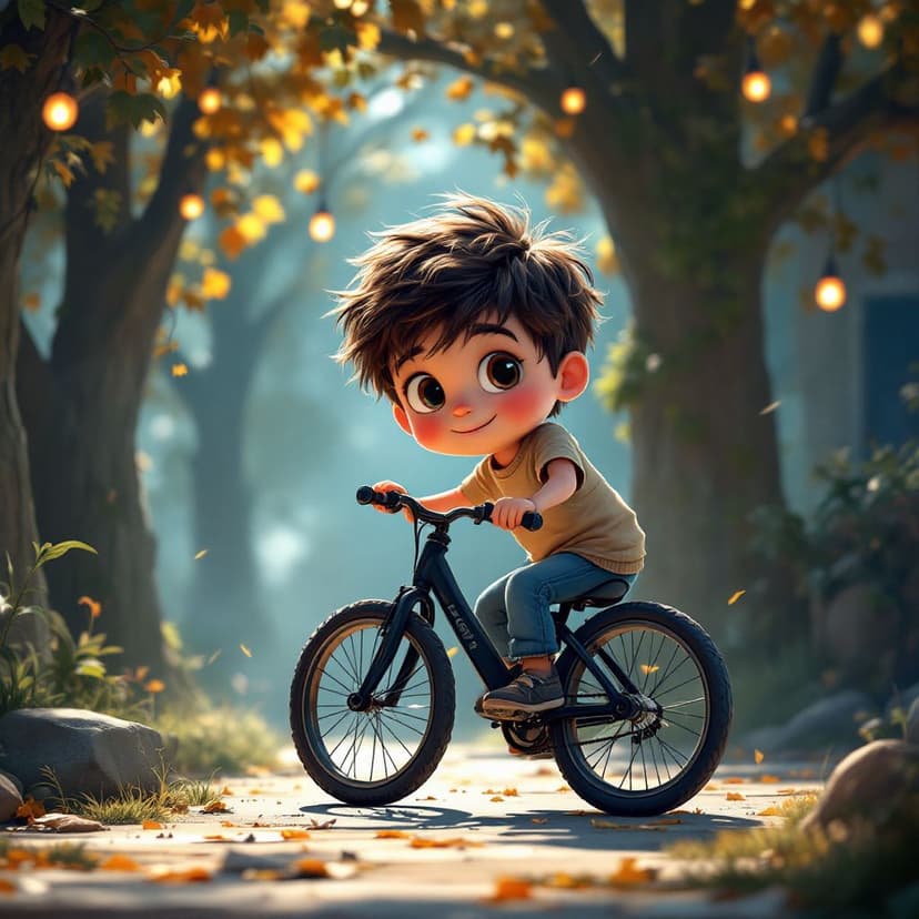 Oliver's Learning to Ride a Bike: A Brave Journey story preview