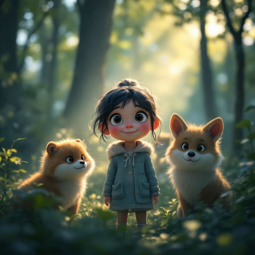 Emma's Forest Animals: A Day in the Woods story preview