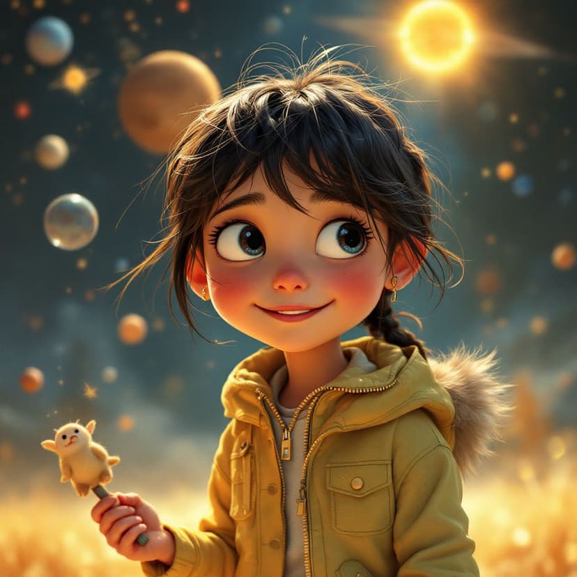 Charlotte's Solar System Adventure: Planet Hopping story preview