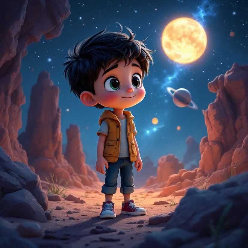 Liam's Solar System Adventure: Planet Hopping story preview