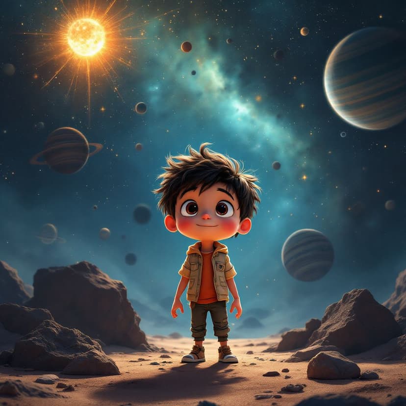 Noah's Solar System Adventure: Planet Hopping story preview