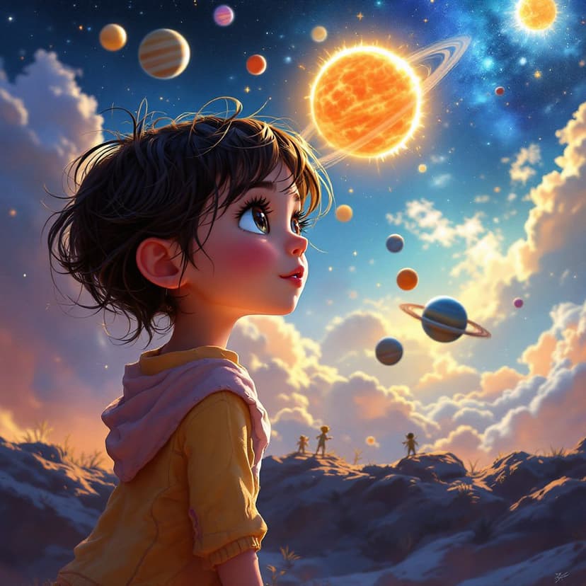 Olivia's Solar System Adventure: Planet Hopping story preview