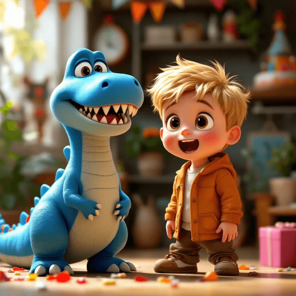 Hugh's Big Blue Birthday Surprise